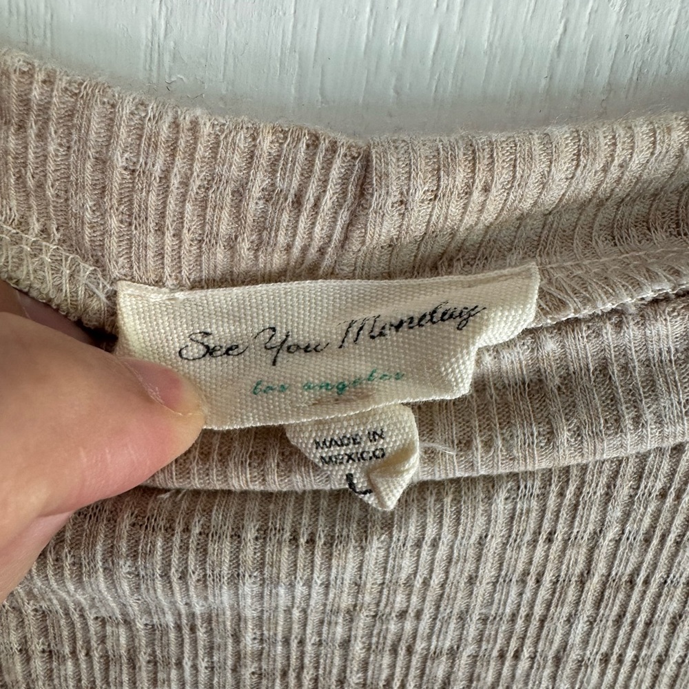 See you Monday size Large tan‎ dress - Picture 3 of 3